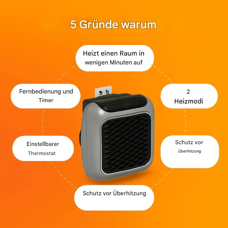 Coeurva Heizgerät – Sie verschwenden nie wieder Geld fürs Heizen! Ihr Zimmer wird in Sekundenschnelle warm🔥 Das zweite Gerät zum halben Preis!