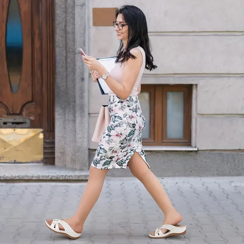 🎁 Zwei gekauft, eins gratis! Bequeme orthopädische Sandalen für den ganzen Tag, lindern Rücken- und Fußschmerzen